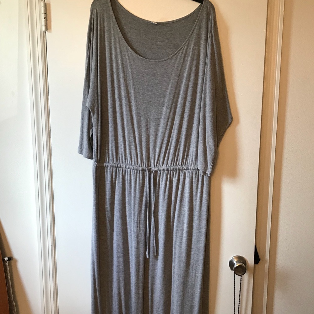 Gray maxi dress